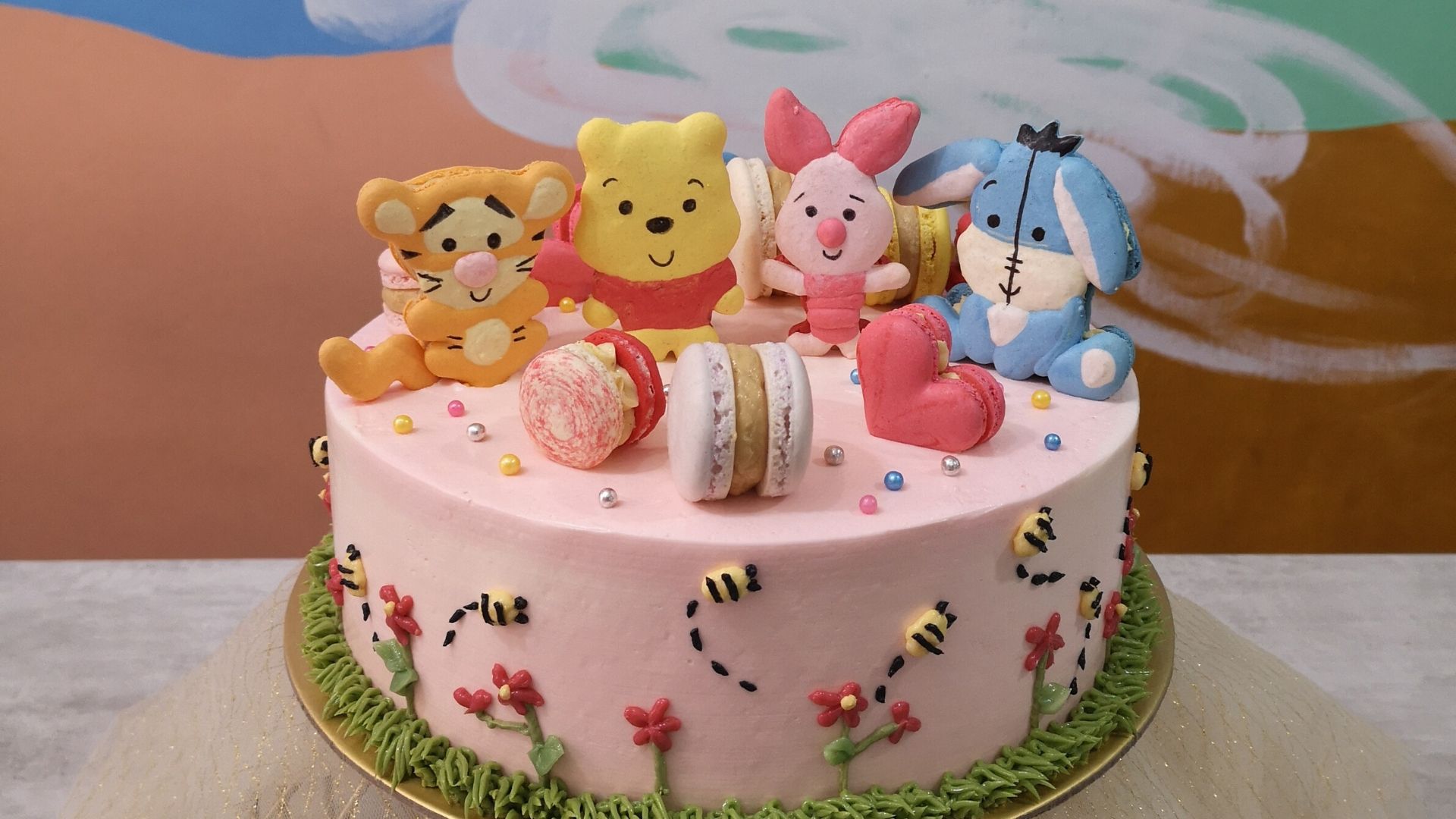 Complex Character Macarons - Pooh and Friends Nanatang Baking Class Banner