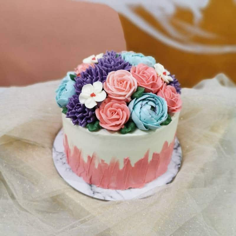 Nanatang Baking Studio Classic Blossom Floral Cake-1
