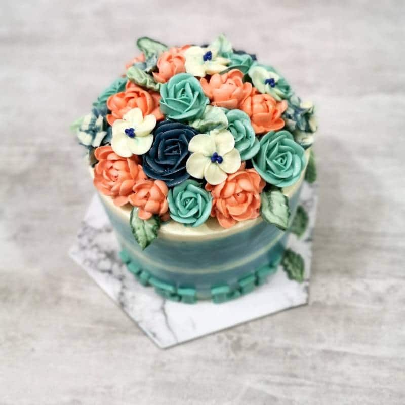 modernized blossom floral cake(2)