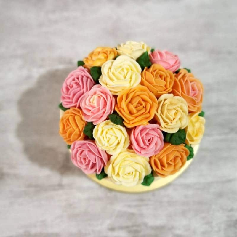 rose bouquet floral cake(1)