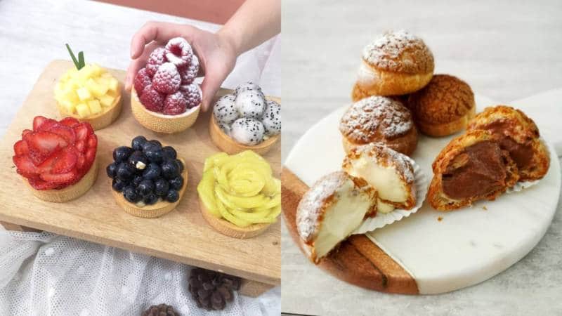 Duo French Pastries Choux X Fruit Tarts Nanatang Studio Baking Class Banner