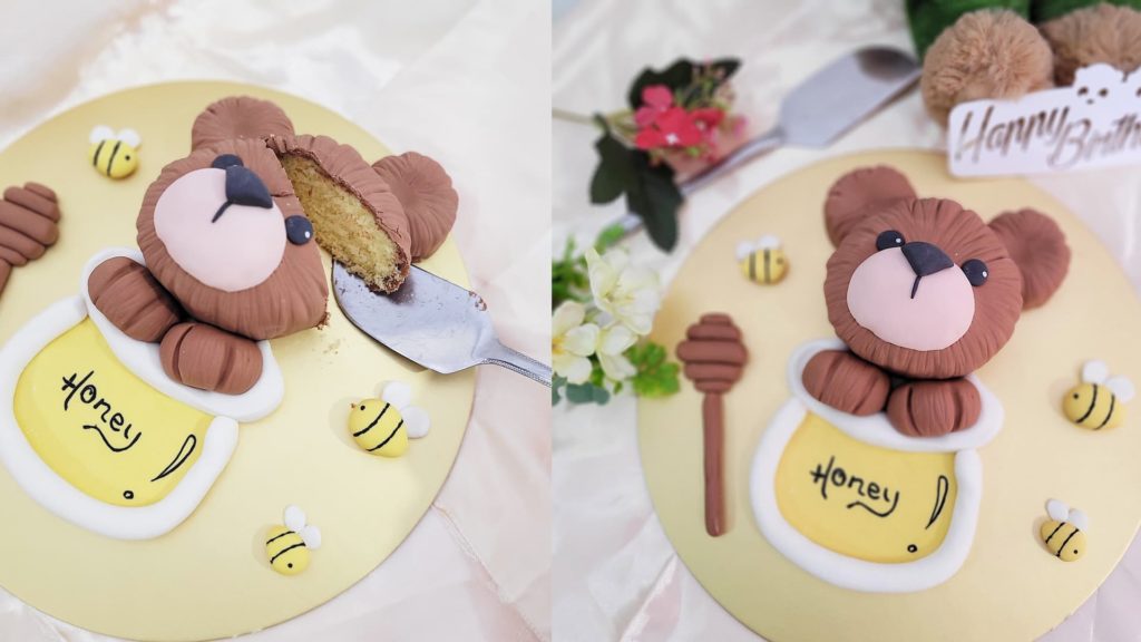 Honey Bear Fondant Carved Cake (NEW!)